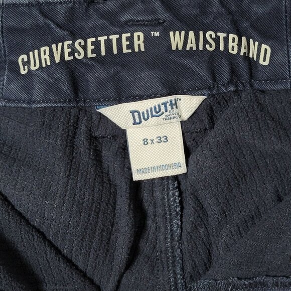 Duluth Womens Blue Curvesetter Waistband Pants 8x33 Carpenter Work Cargo Outdoor - Picture 8 of 10